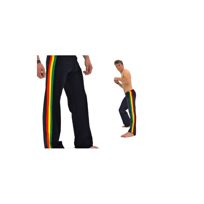 Schwarze Capoeira Afro-Hose - Marimbondo Sinha