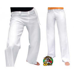 Weiße Capoeira-Hose für Herren von Marimbondo Sinha