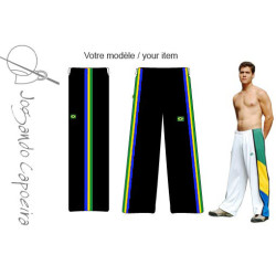 Schwarze Afro-Capoeira-Hose - Jogando Capoeira.