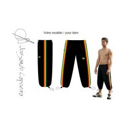 Capoeira Hose (3/4 Lange) - Voador Schwarz Afro.